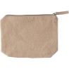 Trousse de maquillage  en coton recyclé Cressida Matières : coton Couleurs : noir cadeau entreprise pas cher