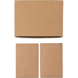 Set  de 2 jeux de cartes en carton recyclé - Arwen Matières : carton Couleurs : brun cadeau entreprise pas cher