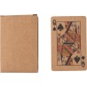 Set  de 2 jeux de cartes en carton recyclé - Arwen Matières : carton Couleurs : brun goodies publicitaire événementiel