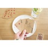 Set  de 2 jeux de cartes en carton recyclé - Arwen Matières : carton Couleurs : brun objet promotionnel éco-responsable