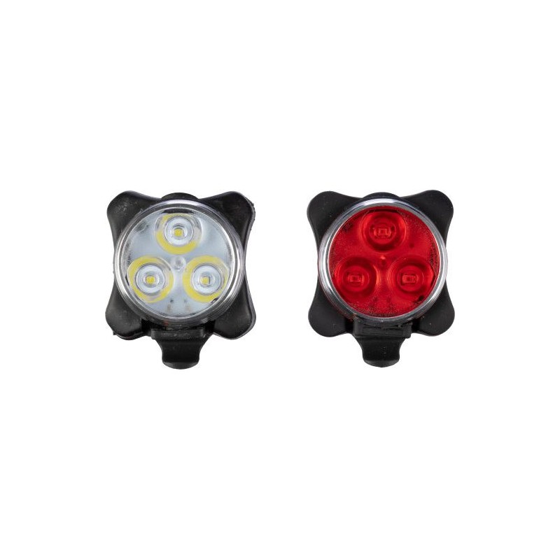 Set personnalisé de lampes à vélo pas cher - Elisabeth Matières : silicone Couleurs : multicolore