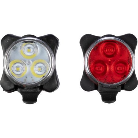 Set personnalisé de lampes à vélo pas cher - Elisabeth Matières : silicone Couleurs : multicolore