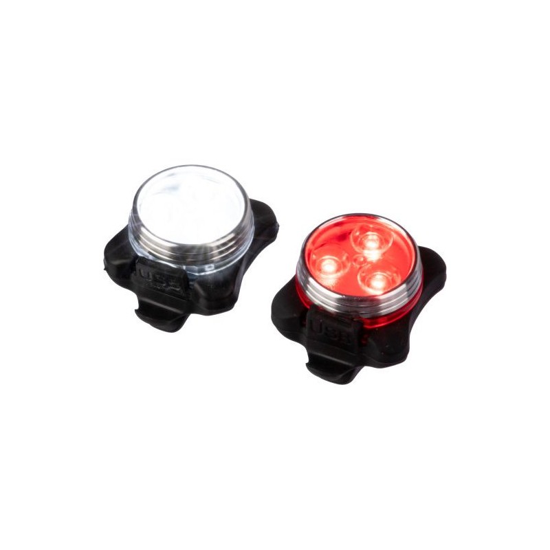 Set personnalisé de lampes à vélo pas cher - Elisabeth Matières : silicone Couleurs : multicolore personnalisable avec votre log