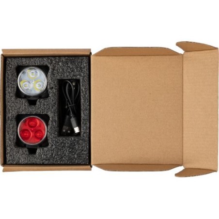 Set composé de lampes à vélo Elisabeth