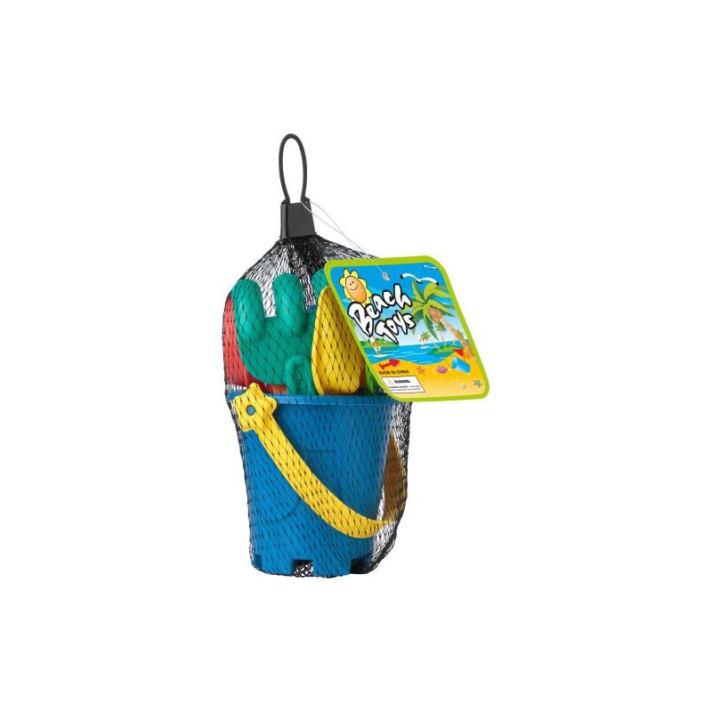 Seau de plage personnalisé en PP - Matheo Matières : nylon Couleurs : multicolore personnalisable avec votre logo