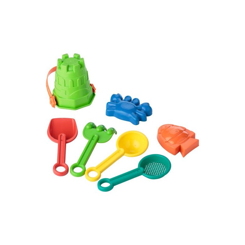 Seau de plage personnalisé en PP - Matheo Matières : nylon Couleurs : multicolore cadeau entreprise pas cher