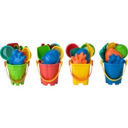 Seau de plage personnalisé en PP - Matheo Matières : nylon Couleurs : multicolore goodies publicitaire événementiel