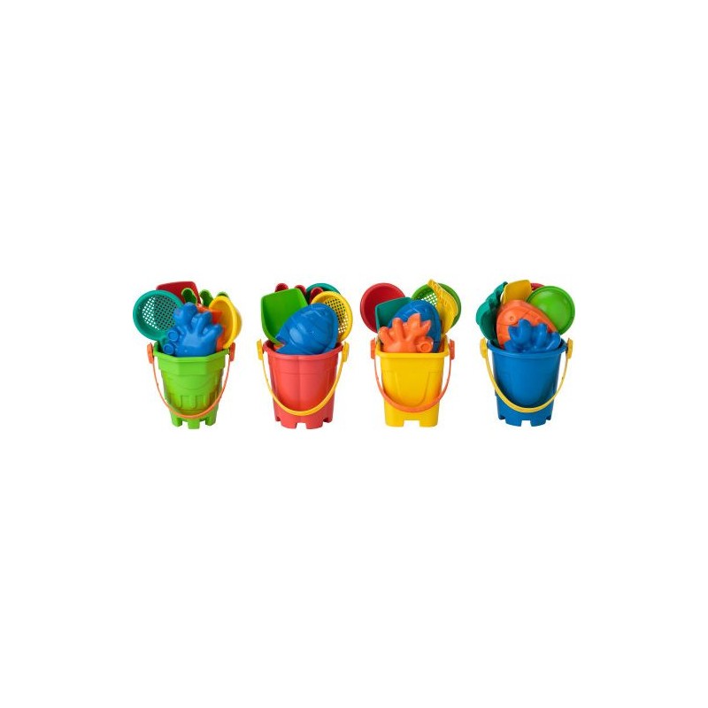 Seau de plage personnalisé en PP - Matheo Matières : nylon Couleurs : multicolore goodies publicitaire événementiel