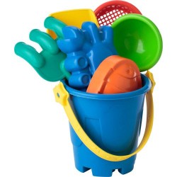 Seau de plage personnalisé en PP - Matheo Matières : nylon Couleurs : multicolore livraison express 24h 48h
