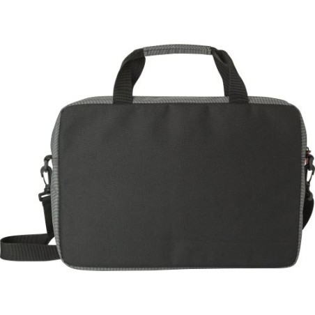 Sacoche personnalisée en polyester 500D pour ordinateur - Seren Matières : métal Couleurs : gris personnalisable avec votre logo