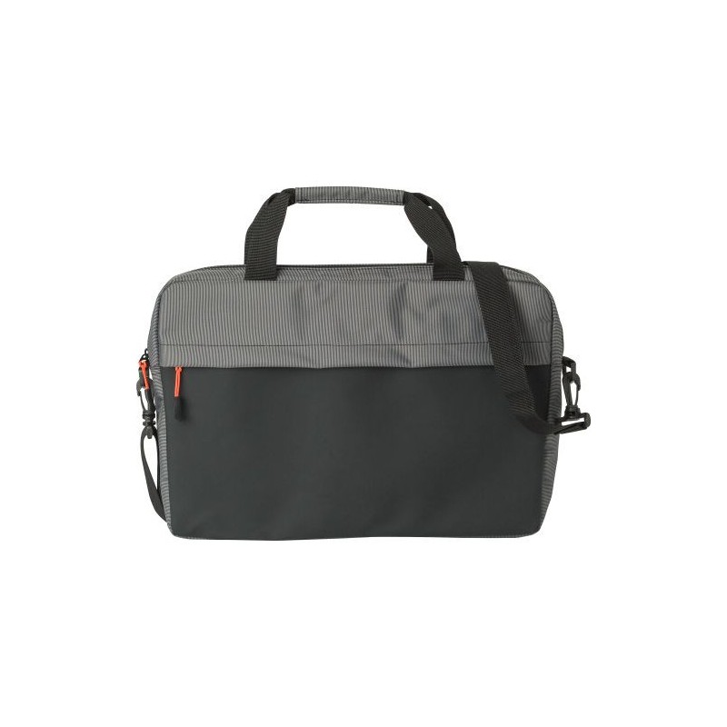 Sacoche personnalisée en polyester 500D pour ordinateur - Seren Matières : métal Couleurs : gris cadeau entreprise pas cher