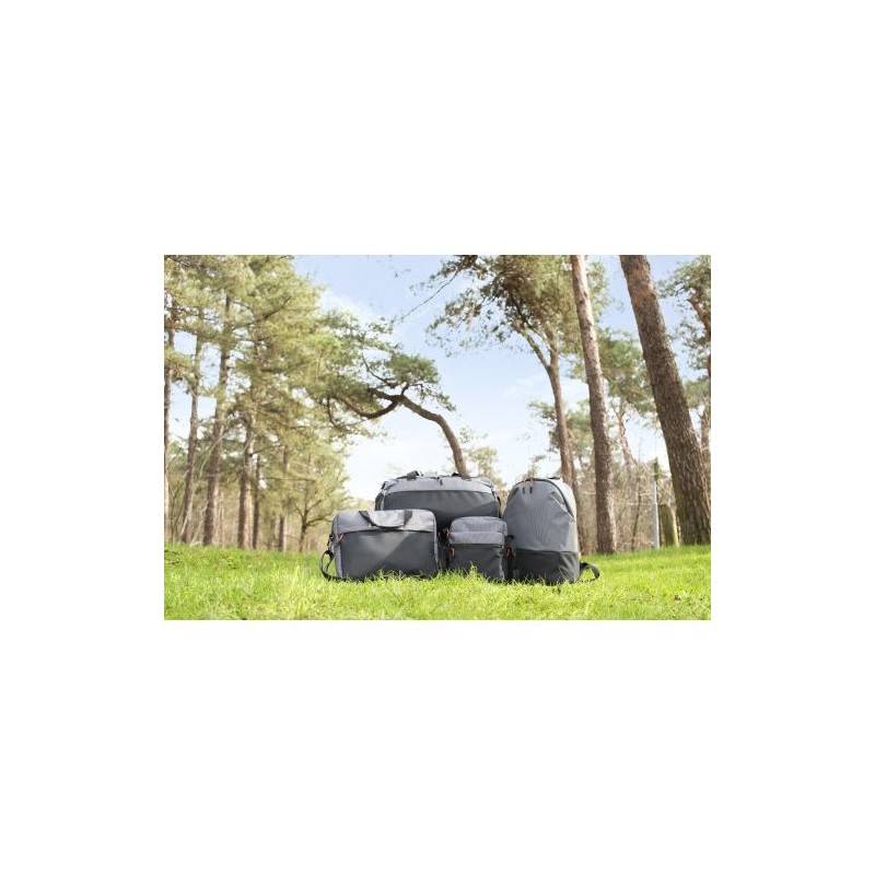 Sacoche personnalisée en polyester 500D pour ordinateur - Seren Matières : métal Couleurs : gris livraison express 24h 48h