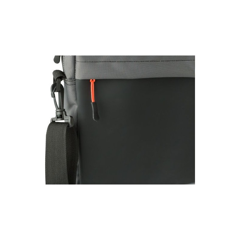 Sacoche personnalisée en polyester 500D pour ordinateur - Seren Matières : métal Couleurs : gris objet promotionnel éco-responsa