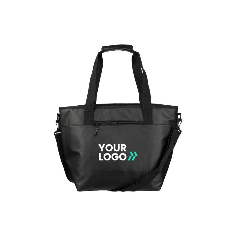 Sac isotherme personnalisé en polyester - Matthias Matières : polyester Couleurs : noir goodies publicitaire événementiel