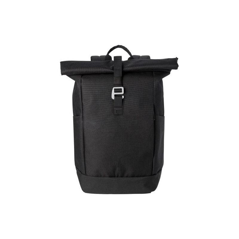 Sac à dos roll-top porte-ordinateur en polyester 600D - Oberon Matières : polyester Couleurs : noir