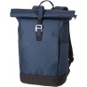 Sac à dos roll-top porte-ordinateur en polyester 600D - Oberon Matières : polyester Couleurs : noir cadeau client original
