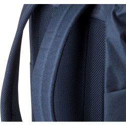 Sac à dos roll-top porte-ordinateur en polyester 600D - Oberon Matières : polyester Couleurs : bleu personnalisation rapide en F