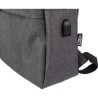 Sac à dos  porte-ordinateur personnalisé en rPET - Henrik Matières : polyester Couleurs : noir objet promo petit budget