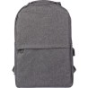 Sac à dos  porte-ordinateur personnalisé en rPET - Henrik Matières : polyester Couleurs : gris personnalisable avec votre logo