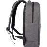 Sac à dos  porte-ordinateur personnalisé en rPET - Henrik Matières : polyester Couleurs : gris impression logo haute qualité