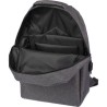 Sac à dos  porte-ordinateur personnalisé en rPET - Henrik Matières : polyester Couleurs : gris cadeau affaires élégant
