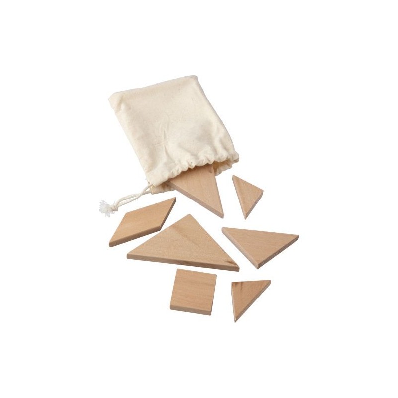 Puzzle tangram en bois naturel  - Ulrike Matières : bois Couleurs : brun personnalisable avec votre logo
