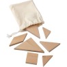 Puzzle tangram en bois naturel  - Ulrike Matières : bois Couleurs : brun personnalisable avec votre logo