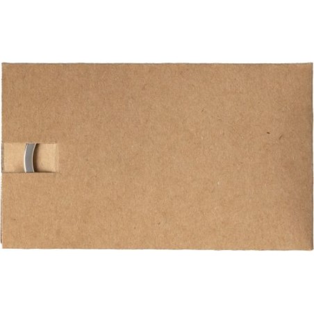 Porte-clés Éco-responsable en Zinc et Bambou - Angelika Matières : bambou Couleurs : brun impression haute définition