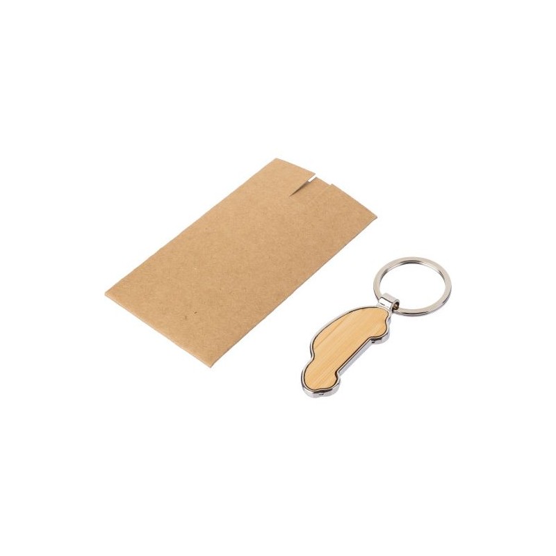 Porte-clés en Zinc et Bambou Angelika