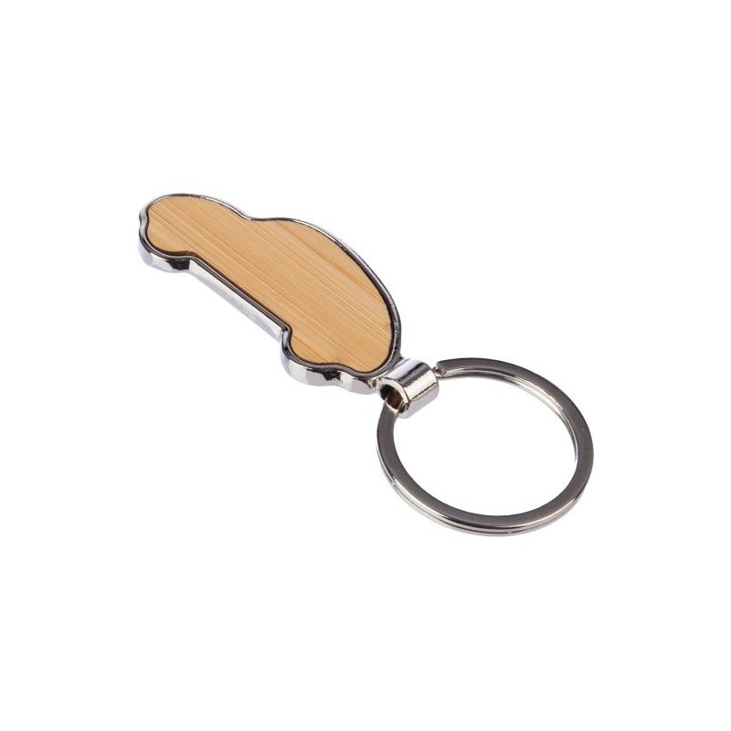 Porte-clés en Zinc et Bambou Angelika
