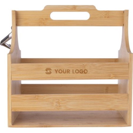 Porte-bouteille en bambou Hans - Élégance et praticité