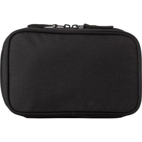 Pochette de voyage  en rPET 600D personnalisée - Calix Matières : polyester Couleurs : noir personnalisable avec votre logo