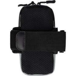 Pochette brassard personnalisée en PU et polyester - Christel Matières : polyester Couleurs : noir goodies publicitaire durable