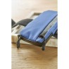 Pochette brassard personnalisée en PU et polyester - Christel Matières : polyester Couleurs : bleu cobalt impression logo haute 