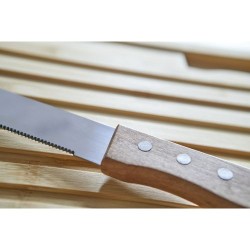 Planche Éco-responsable à Pain en Bambou - Personnalisée et Pratique par Werner Matières : bambou Couleurs : brun cadeau entrepr