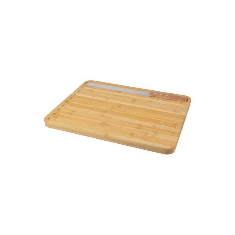 Planche Éco-responsable à Pain en Bambou - Personnalisée et Pratique par Werner Matières : bambou Couleurs : brun cadeau collabo