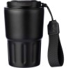 Mug isotherme personnalisé en inox - Louisa Matières : bois Couleurs : noir