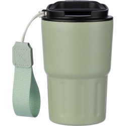 Mug isotherme personnalisé en inox - Louisa Matières : bois Couleurs : noir personnalisation rapide en France