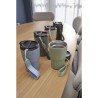 Mug isotherme personnalisé en inox - Louisa Matières : bois Couleurs : bleu clair cadeau affaires élégant