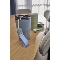 Mug isotherme personnalisé en inox - Louisa Matières : bois Couleurs : vert clair accessoire événementiel unique