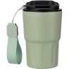 Mug isotherme personnalisé en inox - Louisa Matières : bois Couleurs : beige marquage laser ultra précis