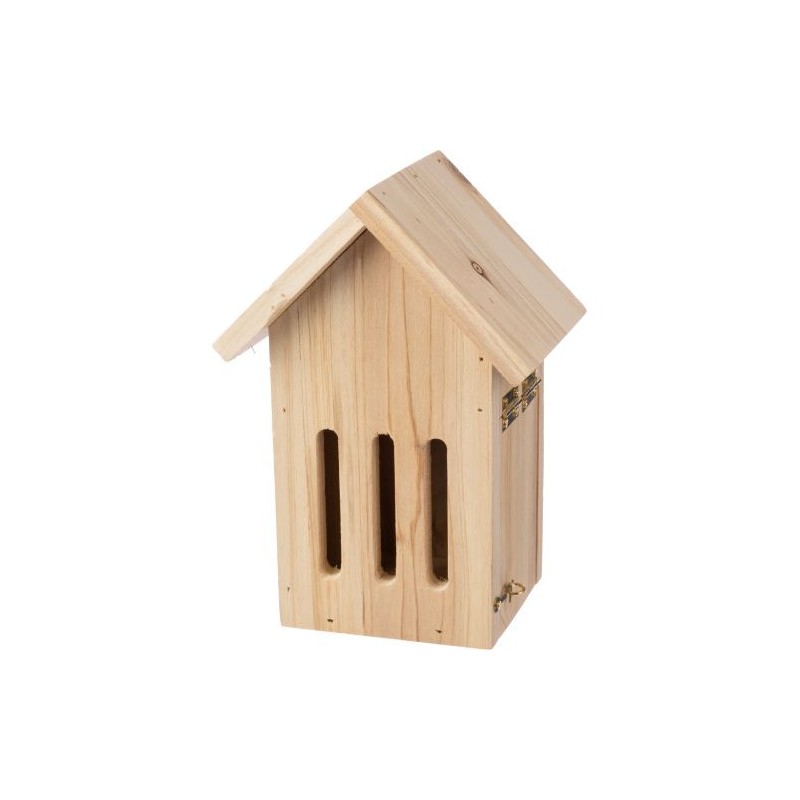 Hôtel Éco-responsable en Bois de Pin Personnalisé pour Papillons - Anita Matières : bois Couleurs : brun personnalisable avec vo