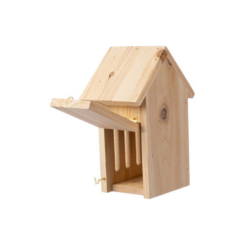 Hôtel Éco-responsable en Bois de Pin Personnalisé pour Papillons - Anita Matières : bois Couleurs : brun impression haute défini