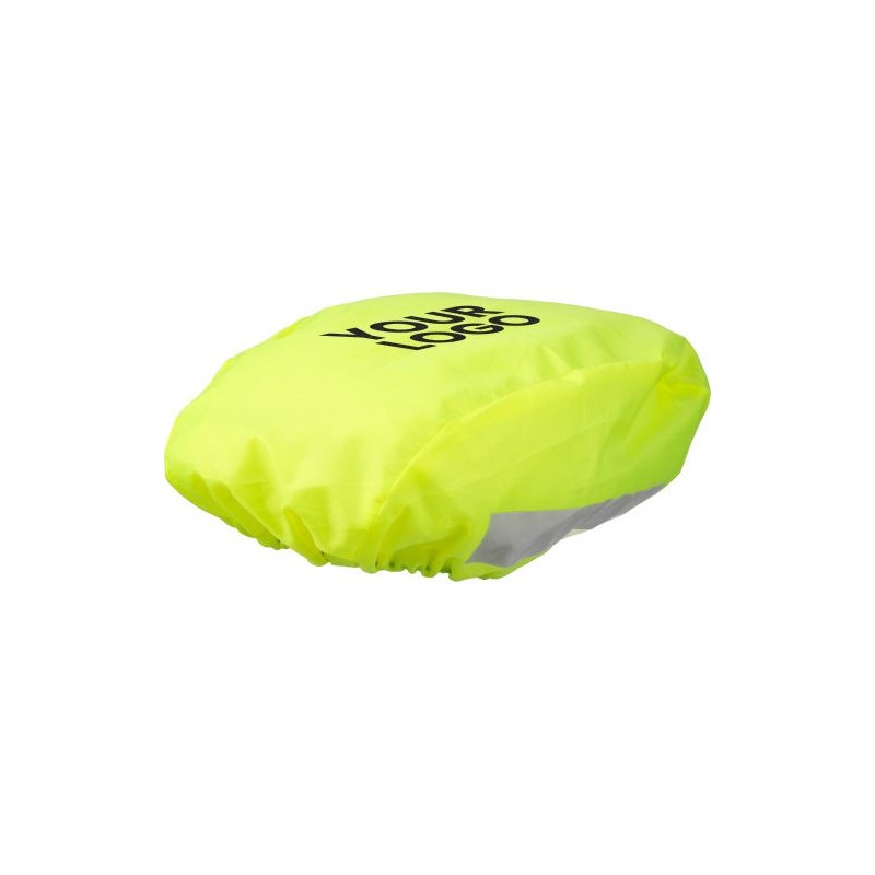 Couvre-casque réfléchissant en polyester personnalisé pour vélo - Horst Matières : polyester Couleurs : jaune impression haute d