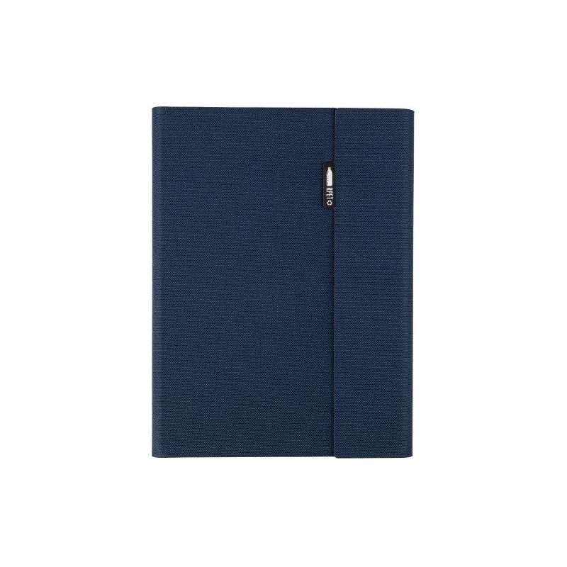Conférencier Éco-responsable A5 en rPET - Tamara, Cadeau Personnalisé pas cher Matières : polyester Couleurs : noir goodies publ