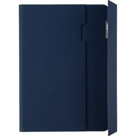 Conférencier Éco-responsable A5 en rPET - Tamara, Cadeau Personnalisé pas cher Matières : polyester Couleurs : noir goodies entr