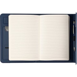 Conférencier Éco-responsable A5 en rPET - Tamara, Cadeau Personnalisé pas cher Matières : polyester Couleurs : noir goodies pers
