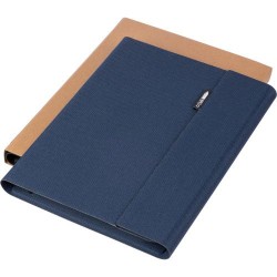 Conférencier Éco-responsable A5 en rPET - Tamara, Cadeau Personnalisé pas cher Matières : polyester Couleurs : noir objet promo 