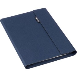 Conférencier Éco-responsable A5 en rPET - Tamara, Cadeau Personnalisé pas cher Matières : polyester Couleurs : bleu livraison ex