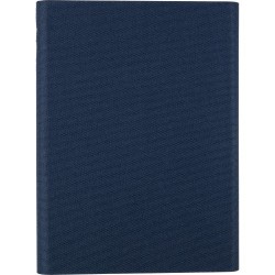 Conférencier Éco-responsable A5 en rPET - Tamara, Cadeau Personnalisé pas cher Matières : polyester Couleurs : bleu cadeau colla